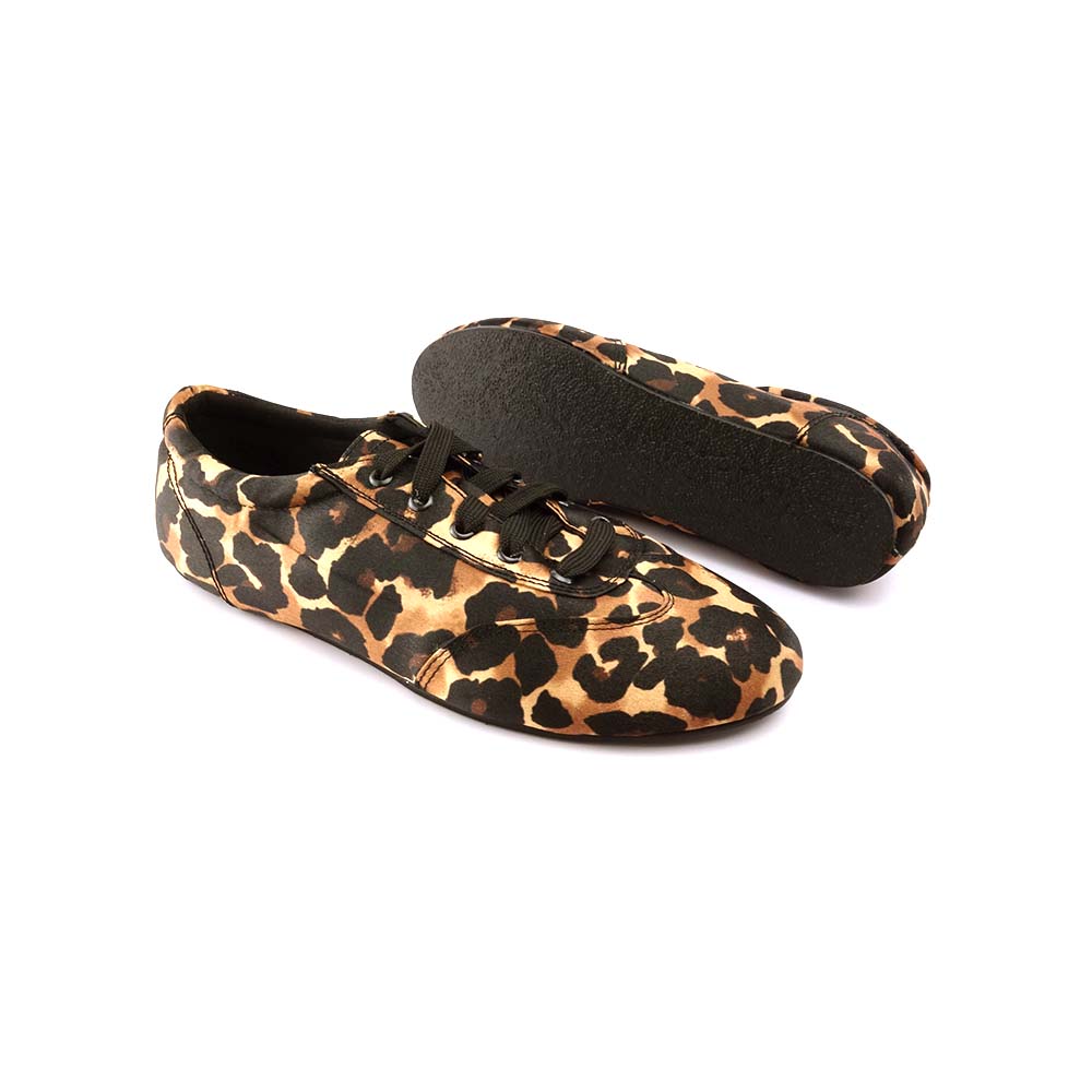 SNEAKER SATIN CHEETAH