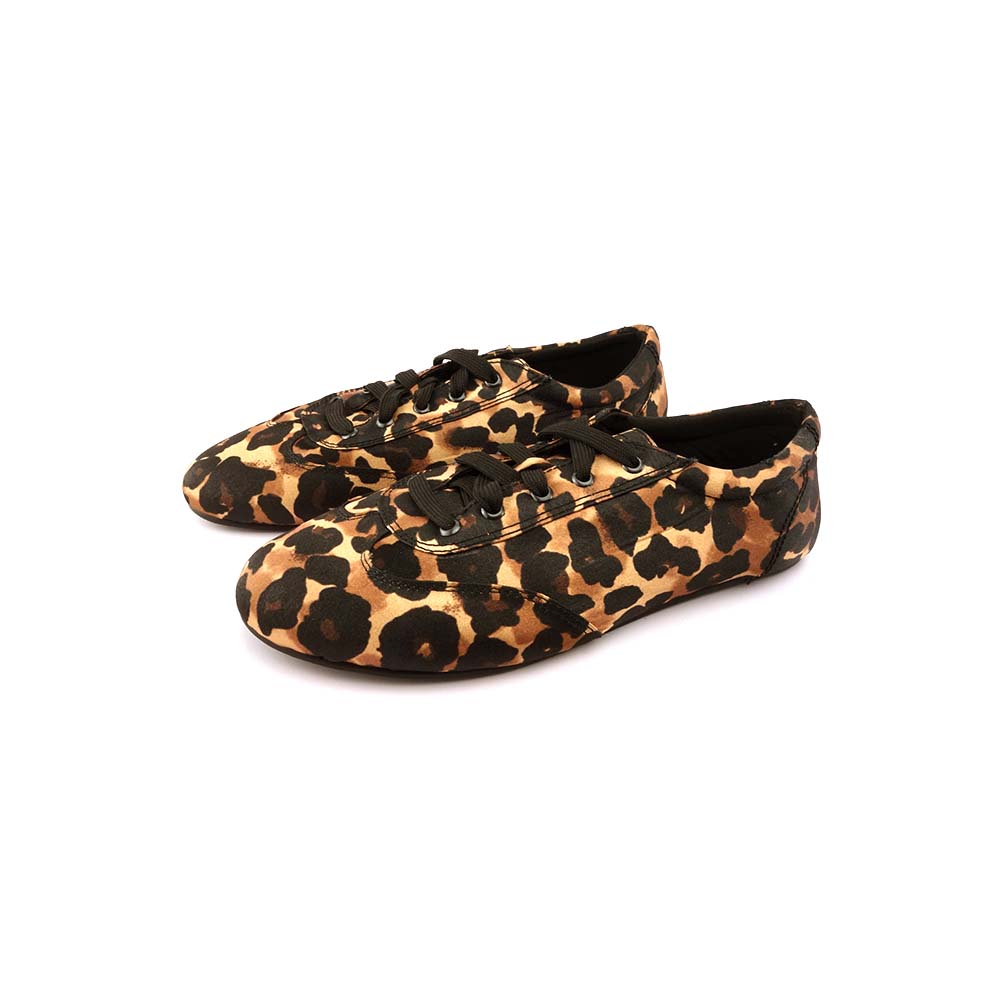 SNEAKER SATIN CHEETAH