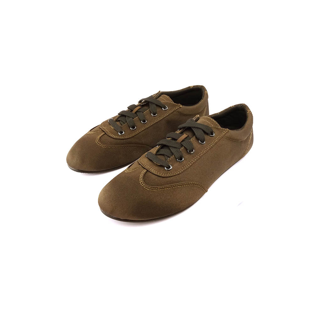 SNEAKER SATIN CHOCOLATE