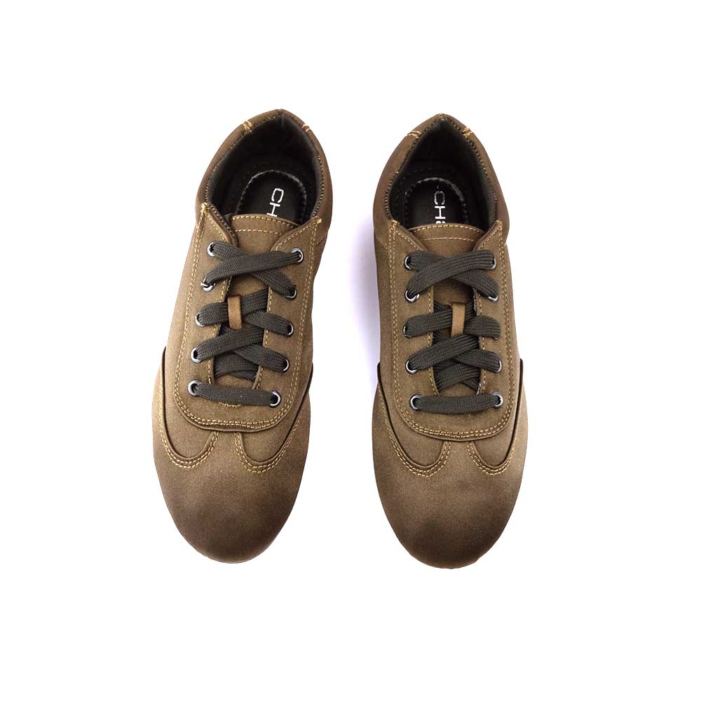 SNEAKER SATIN CHOCOLATE